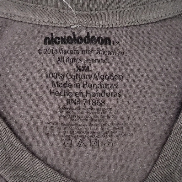 🛍Nickelodeon Mens XXL Grey Ren & Stimpy Cotton Short Sleeve Tee Casual 90s‎ NEW - Picture 4 of 5